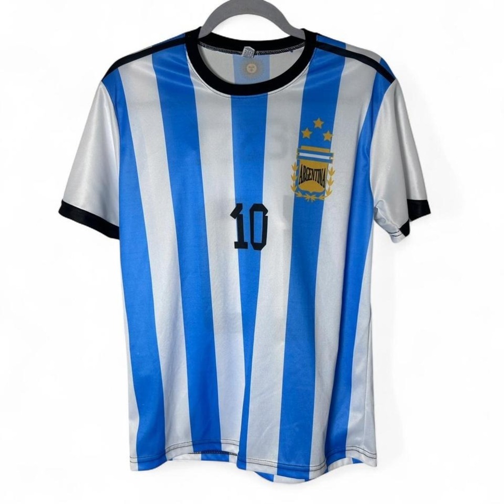 Argentina Messi blue & white‎ jersey  10 #football #argentina